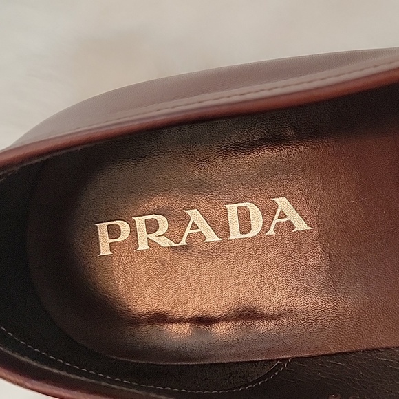 Men's PRADA Brown Almond Toe Rope Accent - Picture 4 of 11